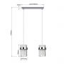 Light Prestige Vetro LP29102LCH lampa wisząca 2x10 W chrom zdj.2