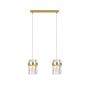 Light Prestige Vetro LP29102LGD lampa wisząca 2x10 W złota zdj.1
