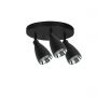 Light Prestige Campana LP31033CBK lampa podsufitowa 3x8 W czarna zdj.1