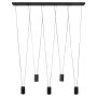 Light Prestige Toledo LP4325PBK lampa wisząca 5x8 W czarna zdj.1