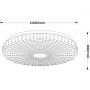 Light Prestige Solaro LP54901C33WH plafon 1x18 W biały zdj.2