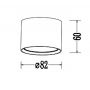 Light Prestige Kendal LP63311SMIP65BK lampa podsufitowa 1x7 W czarna zdj.2