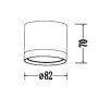 Light Prestige Kendal LP63311SMLBK lampa podsufitowa 1x7 W czarna zdj.2