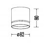 Light Prestige Kendal LP63311SMR1BKmovable lampa podsufitowa 1x7 W czarna zdj.2