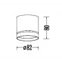 Light Prestige Kendal LP63311SMR1WHmovable lampa podsufitowa 1x7 W biała zdj.2