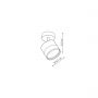 Light Prestige Kendal LP63311WSTRBK lampa podsufitowa 1x7 W czarna zdj.2