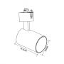 Light Prestige Snow LP7311RGD lampa do szynoprzewodów 1x50 W czarny zdj.2