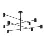 Light Prestige Snow LP7318PBK lampa wisząca x8 W czarna zdj.1