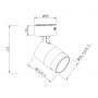 Light Prestige Anillo LP7701WBK lampa podsufitowa 1x50 W czarna zdj.2