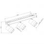 Light Prestige Anillo LP7703WWH lampa podsufitowa 3x50 W biała zdj.2