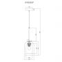 Light Prestige Elaris LP81031PAM lampa wisząca 1x15 W bursztynowa zdj.3
