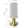 Light Prestige Tirana LP9451TWH lampa stołowa 1x40 W biała zdj.2
