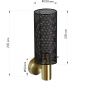 Light Prestige Tirana LP9451WBK kinkiet 1x40 W czarny zdj.2