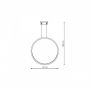 Light Prestige Mirror LP9991PSGDCCT lampa wisząca 1x33 W złota zdj.2