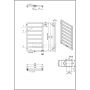 Luxrad Atria ATR87050009003ZDC grzejnik łazienkowy dekoracyjny 87x50 cm biały zdj.2