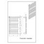 Luxrad Flag Bis FLA11646009003 grzejnik łazienkowy 60x116.4 cm zdj.2