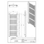 Luxrad Kastor Elektro KAST1215480S040ERG grzejnik elektryczny 121.5x48 cm czarny zdj.2