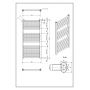 Luxrad Mars MAR10265009003 grzejnik łazienkowy 50x102.6 cm zdj.2