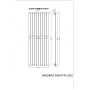 Luxrad Niagara Pojedyncza NIA20007459003ZDC grzejnik dekoracyjny 200x74.5 cm podłączenie dolne zdj.2