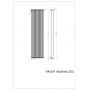 Luxrad Pauer PAU18004407016ZDC grzejnik dekoracyjny 180x44 cm podłączenie dolne zdj.2
