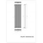 Luxrad Pauer PAU18005009003ZDC grzejnik dekoracyjny 180x50 cm podłączenie dolne zdj.2