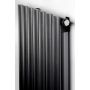 Luxrad Ring RIN1600410S040ZDC grzejnik dekoracyjny 160x41 cm podłączenie dolne czarny zdj.5