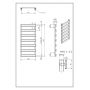 Luxrad Scala New SCN840400S007 grzejnik łazienkowy 40x84 cm zdj.2