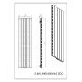 Luxrad Slim Line SLLI18004459003ZDC grzejnik dekoracyjny 180x45.5 cm podłączenie dolne zdj.2