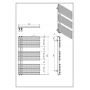 Luxrad Typ E TPE883500S007 grzejnik łazienkowy dekoracyjny 88.3x50 cm grafit zdj.3