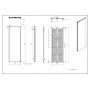 Luxrad VITRO VIT15005007016ZDC grzejnik dekoracyjny 150x50 cm podłączenie dolne zdj.2