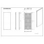 Luxrad VITRO VIT15006007016ZDC grzejnik dekoracyjny 150x60 cm podłączenie dolne zdj.2
