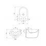 Meissen Keramik Kontra K689001 bidet wiszący biały zdj.2