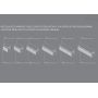 Meissen Keramik Kontra S1004009 blat naszafkowy 80.2x42.8 cm biały zdj.3