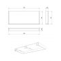 Meissen Keramik Kontra S801526 blat 120x50 cm szary zdj.2