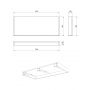 Meissen Keramik Kontra S801527 blat 120x50 cm biały zdj.2