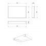 Meissen Keramik Kontra S801528 blat 80x50 cm biały zdj.2