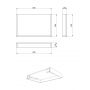 Meissen Keramik Kontra S801529 blat 80x50 cm czarny zdj.2