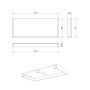 Meissen Keramik Kontra S801530 blat 120x50 cm czarny zdj.2