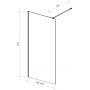 Meissen Keramik Kontra S169002 ścianka prysznicowa walk-in 140 cm chrom połysk/szkło przezroczyste zdj.2