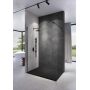 Meissen Keramik Kontra S169007 ścianka prysznicowa walk-in 120 cm czarny mat/szkło przezroczyste zdj.3