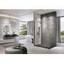Meissen Keramik Kontra S169007 ścianka prysznicowa walk-in 120 cm czarny mat/szkło przezroczyste zdj.5