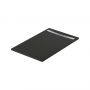 Meissen Keramik Kontra S207009 brodzik prostokątny z maskownicą 140x90 cm czarny zdj.1
