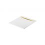 Meissen Keramik Kontra S207032 brodzik prostokątny z maskownicą 100x90 cm biały zdj.1