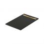 Meissen Keramik Kontra S207035 brodzik prostokątny z maskownicą 140x90 cm czarny zdj.1
