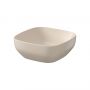 Meissen Keramik Farva K712022 umywalka 38x38 cm kwadratowa nablatowa brąz/beż zdj.1