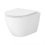 Mito Lider S4039001 miska wc z deską wolnoopadającą wisząca bez kołnierza ze spłukiwaniem wirowym biały połysk zdj.1