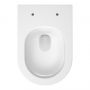 Mito Koral S4043001 miska wc z deską wolnoopadającą wisząca bez kołnierza ze spłukiwaniem wirowym biały połysk zdj.4