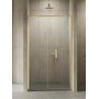 New Trendy Prime Gold Brushed D0794A drzwi prysznicowe 150 cm rozsuwane złoty szczotkowany/szkło przezroczyste zdj.1