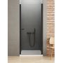 New Trendy New Soleo Black D0211A drzwi prysznicowe 90 cm uchylne czarny mat/szkło przezroczyste zdj.1