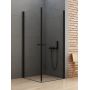 New Trendy New Soleo Black D0229A/D0229A kabina prysznicowa 70x70 cm kwadratowa czarny mat/szkło przezroczyste zdj.1